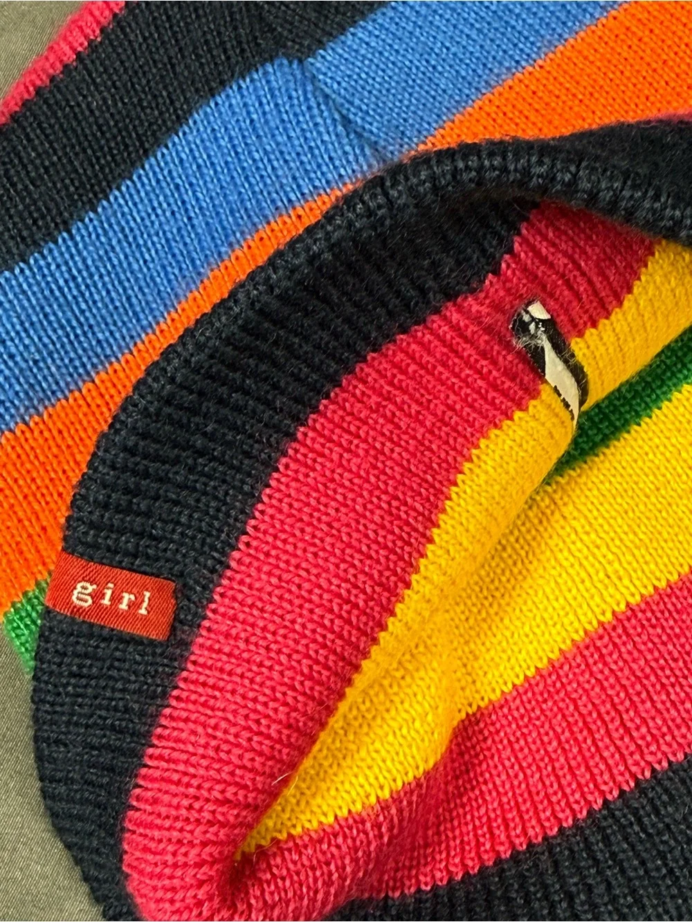 Tommy Hilfiger Kids Multicolor Striped Knit Beanie